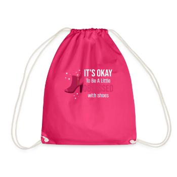 C’est normal d’être un peu obsédé par les chaussures - Sac de sport léger - fuchsia - Devant