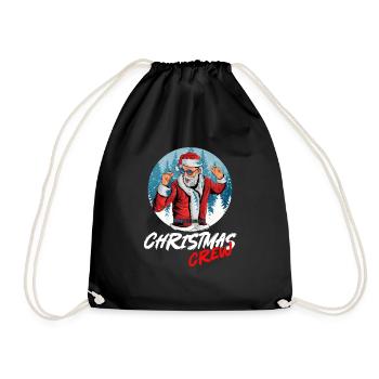 Christmas Crew for your Party - Drawstring Bag - black - Front