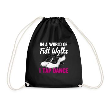 Tap Dance Teacher Appreciation For Women Girls - Drawstring Bag - black - Front
