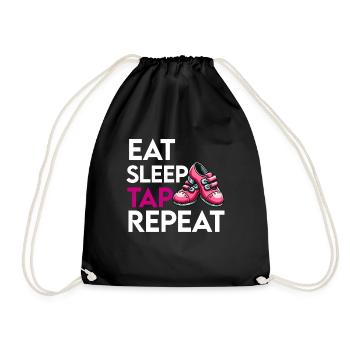 Appréciation du professeur de claquettes pour les filles - Sac de sport léger - noir - Devant