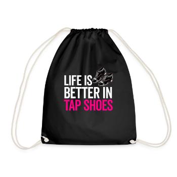 Appréciation du professeur de claquettes pour les filles - Sac de sport léger - noir - Devant