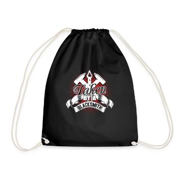 Blacksmith Taken By A Blacksmith - Drawstring Bag - black - Front