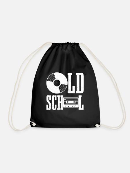 Vinyl Schallplatte geschenk Für DJ Vintage - Turnbeutel - Schwarz