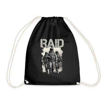 "Raid Unit - French Police Special Forces Design - Drawstring Bag - black - Front