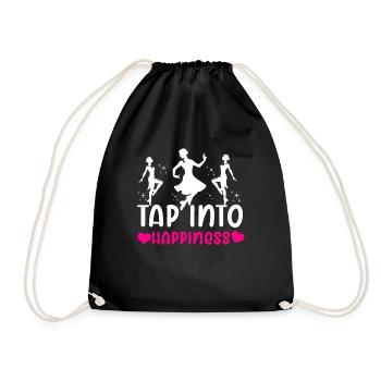 Appréciation du professeur de claquettes pour les filles - Sac de sport léger - noir - Devant