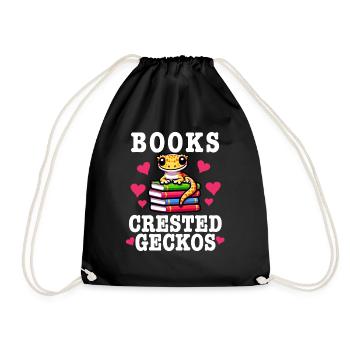 Gecko à crête Hommes Femmes Lézard Cils Gecko - Sac de sport léger - noir - Devant