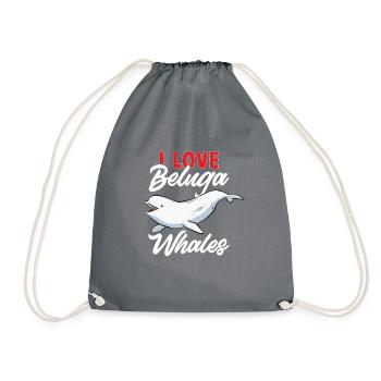 Baleine blanche Béluga - Sac de sport léger - gris - Devant