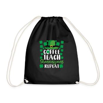 Café Enseigner Les manigances Répéter - Sac de sport léger - noir - Devant