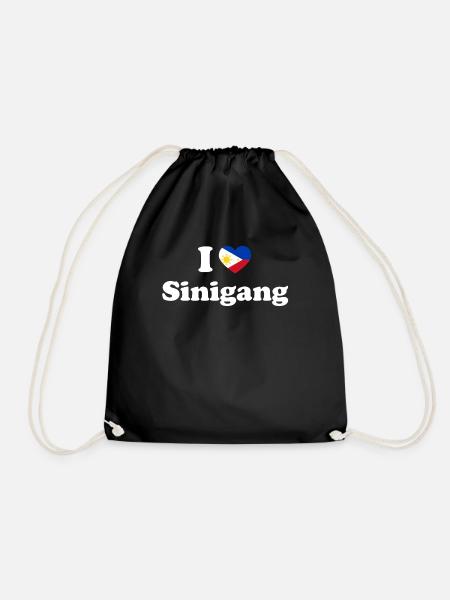 Philippinisch-philippinisches Essen Sinigang Erbe - Turnbeutel - Schwarz
