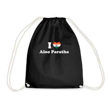 Indien Inde Nourriture Aloo Paratha Heritage - Sac de sport léger - noir - Devant