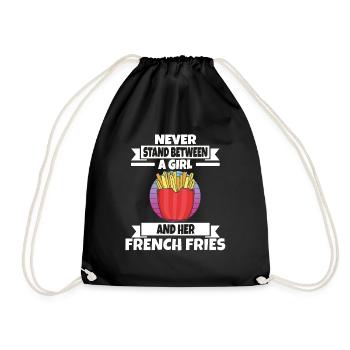 Frites drôles Frites drôles - Sac de sport léger - noir - Devant