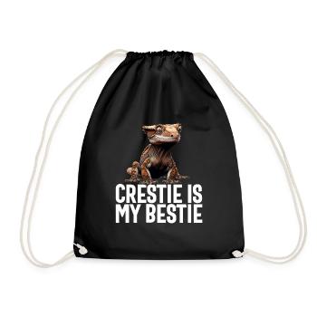 Gecko à crête Hommes Femmes Lézard Cils Gecko - Sac de sport léger - noir - Devant