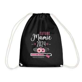 Future Mamie 2024 Cadeau Nouvelle Naissance Mamie - Sac de sport léger - noir - Devant