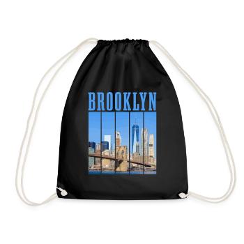 New York City NY NYC Souvenir cadeau - Sac de sport léger - noir - Devant