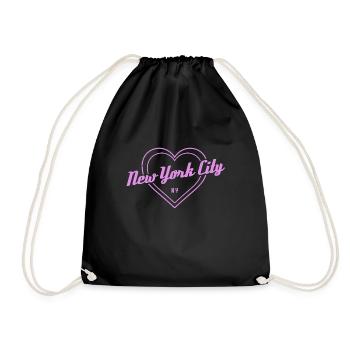 New York City NY NYC Souvenir cadeau - Sac de sport léger - noir - Devant