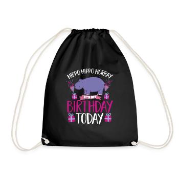Hippopotame Hippopotame - Sac de sport léger - noir - Devant