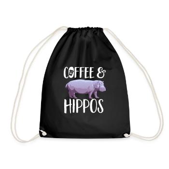 Hippopotame Hippopotame - Sac de sport léger - noir - Devant