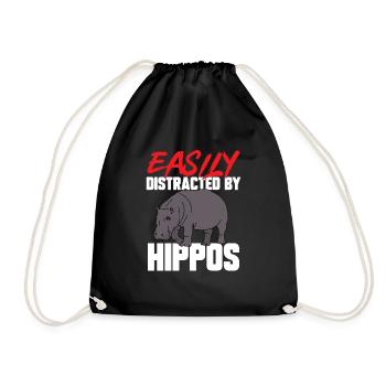 Hippopotame Hippopotame - Sac de sport léger - noir - Devant