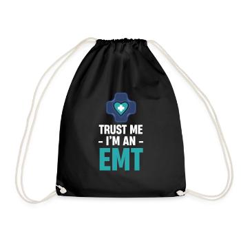 Trust me, I'm an outpatient - Drawstring Bag - black - Front