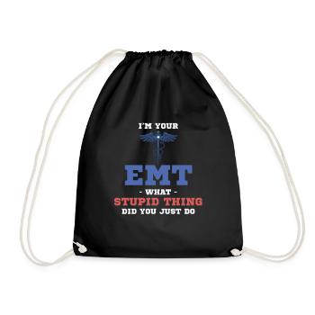 Je suis votre ambulancier paramédical, quel - Sac de sport léger - noir - Devant
