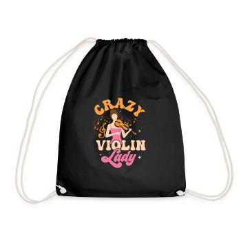 Crazy Violin Lady Orchestra Violoniste - Sac de sport léger - noir - Devant