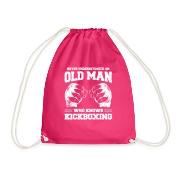 Kickboxen Kickboxer Kickboxing - Drawstring Bag - fuchsia - Front