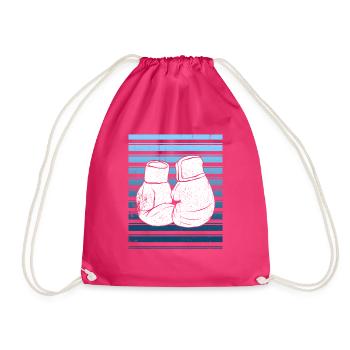 Kickboxen Kickboxer Kickboxing - Drawstring Bag - fuchsia - Front