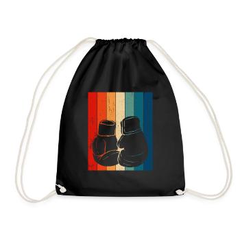 Kickboxen Kickboxer Kickboxing - Drawstring Bag - black - Front