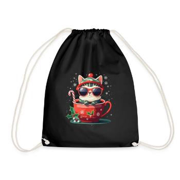 CATS CUTE - Drawstring Bag - black - Front