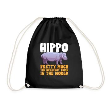 Hippopotame Hippopotame - Sac de sport léger - noir - Devant