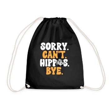 Hippopotame Hippopotame - Sac de sport léger - noir - Devant