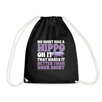 Hippopotame Hippopotame - Sac de sport léger - noir - Devant