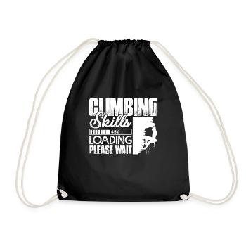 Climbing Climbing Skills Loading - Drawstring Bag - black - Front