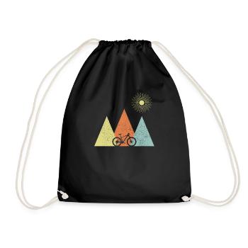 Vélo de montagne VTT VTT Cadeau de vélo de montagne - Sac de sport léger - noir - Devant