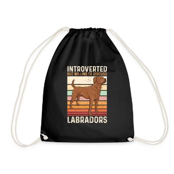 Foxred Labrador Fox Red Labrador Retriever - Drawstring Bag - black - Front