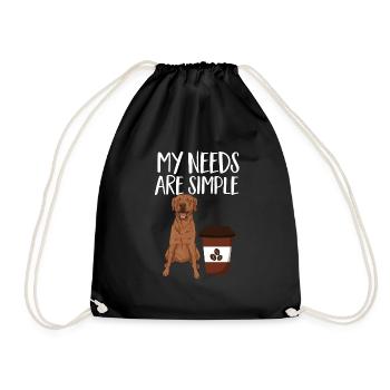 Foxred Labrador Fox Red Labrador Retriever - Drawstring Bag - black - Front