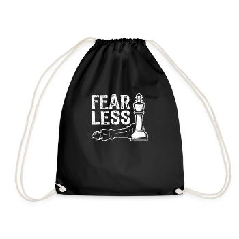 Fearless Funny Chess Player Pieces Tableau de stratégie - Sac de sport léger - noir - Devant
