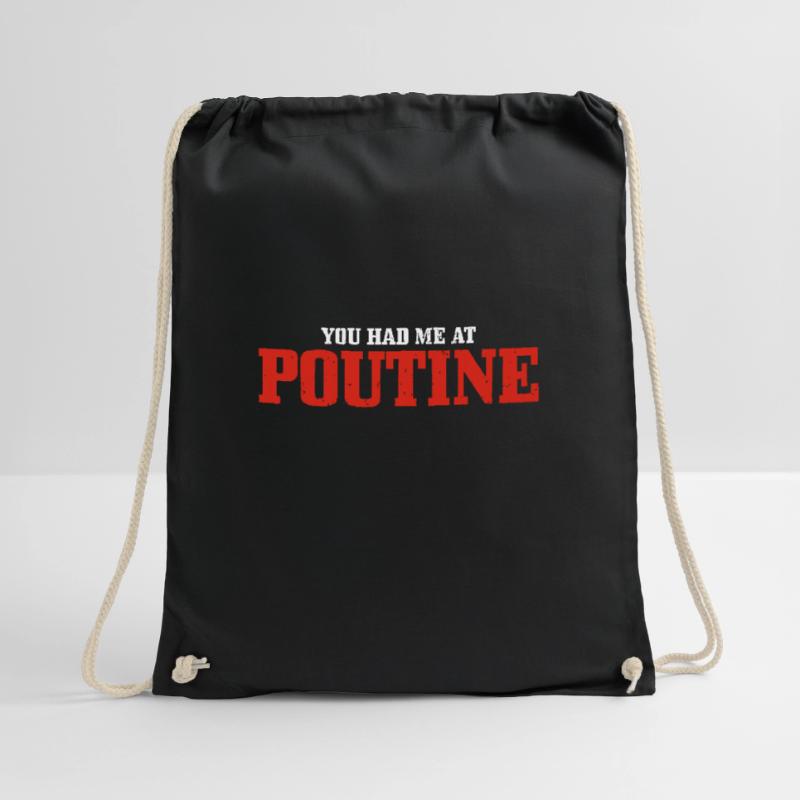 Vous m’avez eu à Poutine Canada Drapeau canadien Sac de sport léger