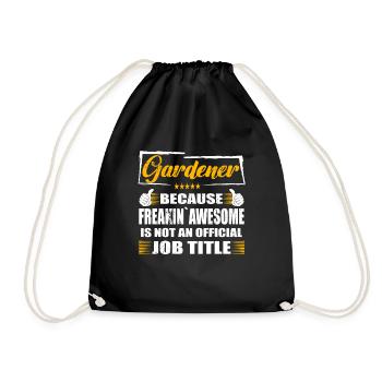 Jardinier Freakin Génial Drôle Travail - Sac de sport léger - noir - Devant