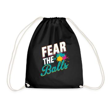 Peur Des Couilles Drôle - Sac de sport léger - noir - Devant