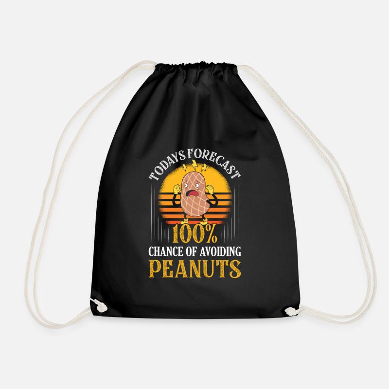 Todays Forecast: 100% Chance Of Avoiding Peanuts A - Turnbeutel - Schwarz