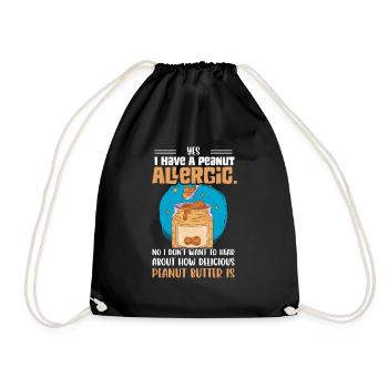 Oui, j’ai une allergie aux arachides. Awarene allergique aux noix - Sac de sport léger - noir - Devant