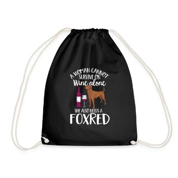 Foxred Labrador Fox Red Labrador Retriever - Drawstring Bag - black - Front