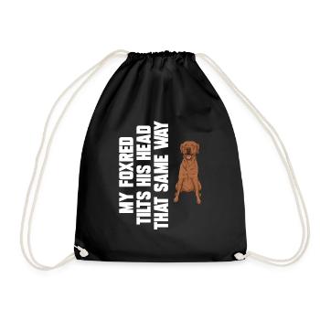 Foxred Labrador Fox Red Labrador Retriever - Drawstring Bag - black - Front