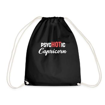Capricorne psychotique Horoscopes drôles Astrophysique - Sac de sport léger - noir - Devant