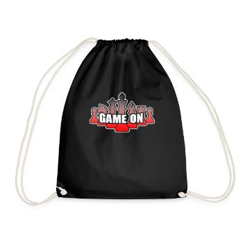 Chess Chess Game On - Drawstring Bag - black - Front