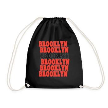 Brooklyn - Drawstring Bag - black - Front