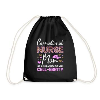 Maman infirmière correctionnelle mais plus de cadeaux Cell-Ebrity - Sac de sport léger - noir - Devant
