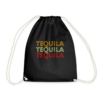 Chemise tequila rétro boisson alcoolisée mexicaine vintage - Sac de sport léger - noir - Devant