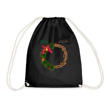 This Is The Season This Is The Reason Christian - Drawstring Bag - black - Front